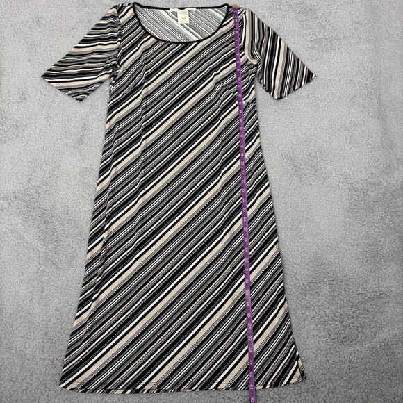 Max Studio y2k Womens Striped Dress Size Medium Retro Hippie Made USA vintage - Picture 9 of 15